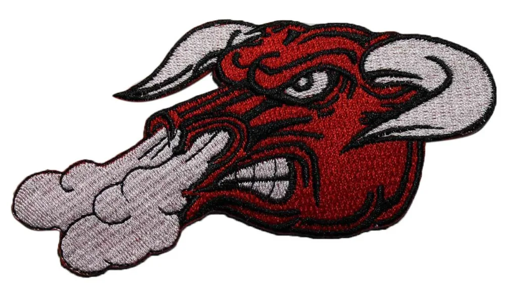 

Custom Embroidery patch Angry Bull Biker Back Patches Welcome to customize your patch with your logo gifts promotional giveaway