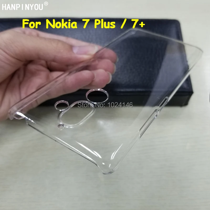 Для Nokia 7 Plus 7plus TA-1046 TA-1055 TA-1062 6 0 &quotтонкий кристально прозрачный Жесткий ПК чехол