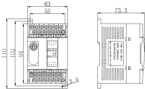 XINJE XC1-10R-E PLC модуль контроллера, есть, быстрая