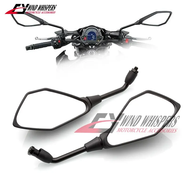 Мотоциклетные зеркала заднего вида 10 мм для Kawasaki Z300 Z250 Z250SL KLE650 ER6N ER4N versys Z650 Z750 Z800