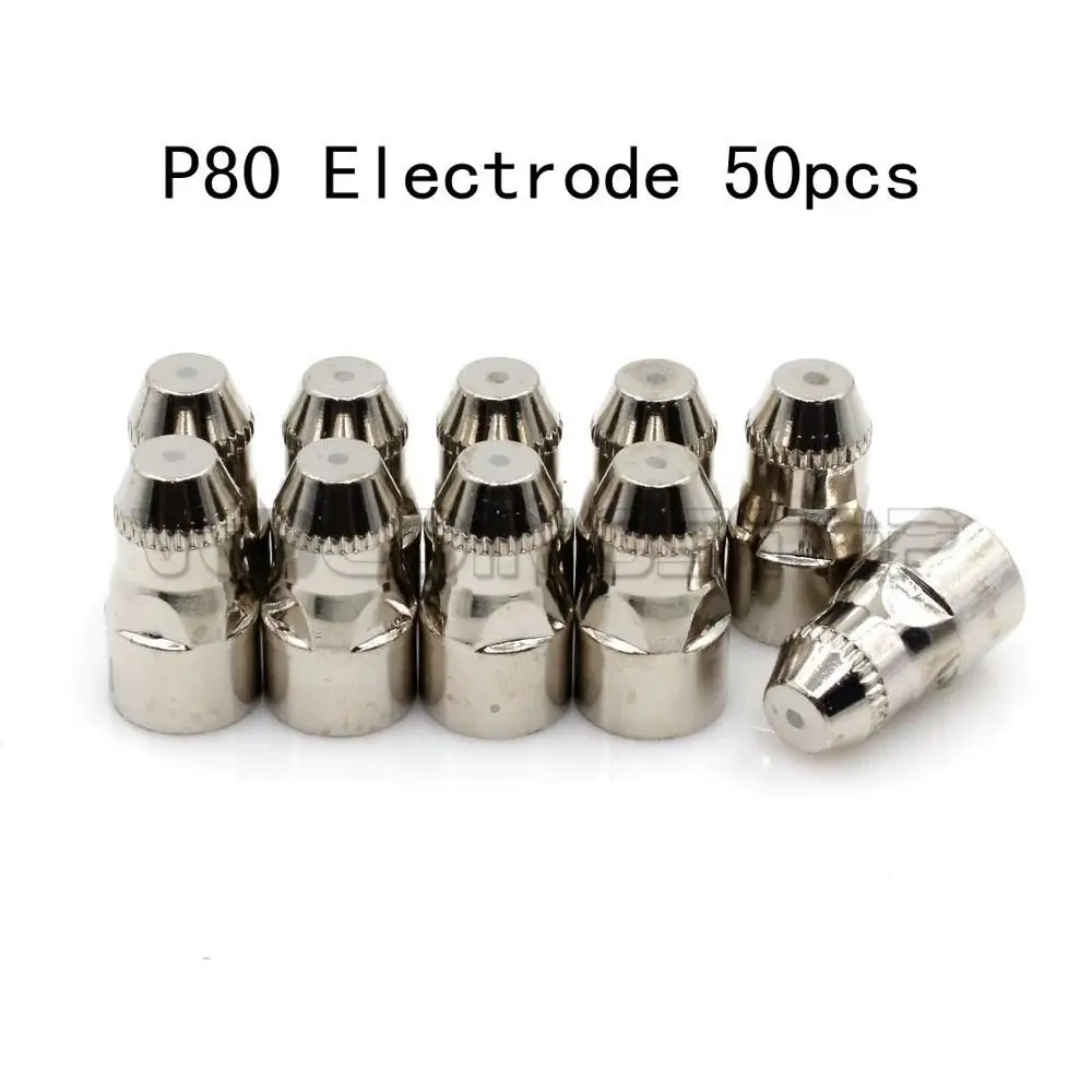 P80 CNC air plasma cutting accessories electrode plasma cutter consumables electrode 50pcs