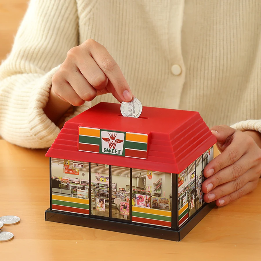 

Creative Bear Piggy Bank House Child Piggy Bank Cartoon Piggy Bank Cute Bank Saving Money Box Moneybox For Kids Home LZL085