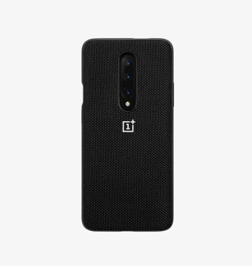 Официальная задняя крышка для OnePlus 7 pro защитный чехол нейлоновый бампер чехол one plus 7 pro Чехол - Цвет: Черный