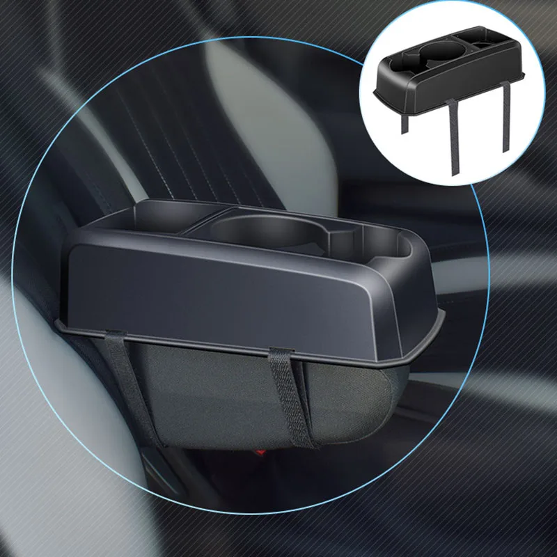 

PP Car Cup Holder Auto Interior Organizer Portable Black Vehicle Seat Gap Cup Bottle Phone Drink Holder Boxes For Mobile Phones