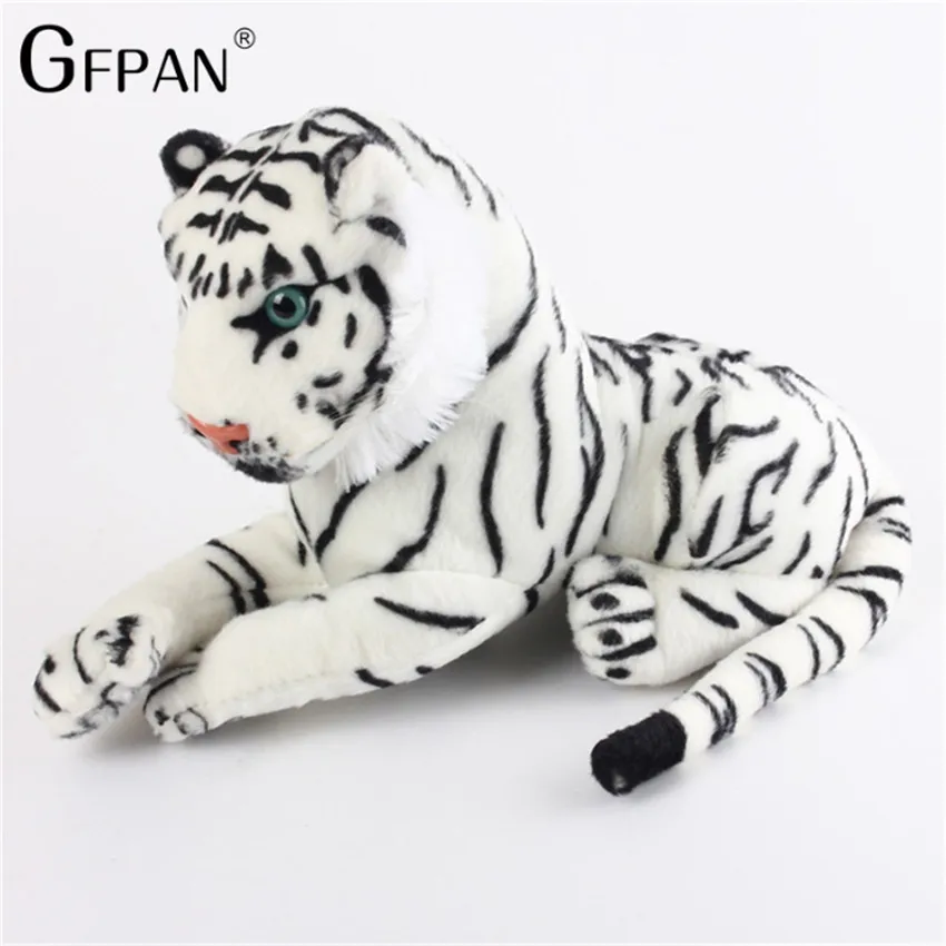 26cm Kawaii White Tigers Plush Toys Simulation Tigers Soft Stuffed Dolls Baby Pillow Plush Kid Toy Christmas Gift for Children