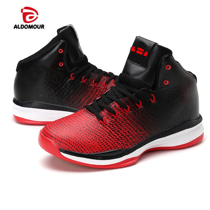 ALDOMOUR Mens Brand Sneaker Shoes Men Cool Basketball High Top Shoes