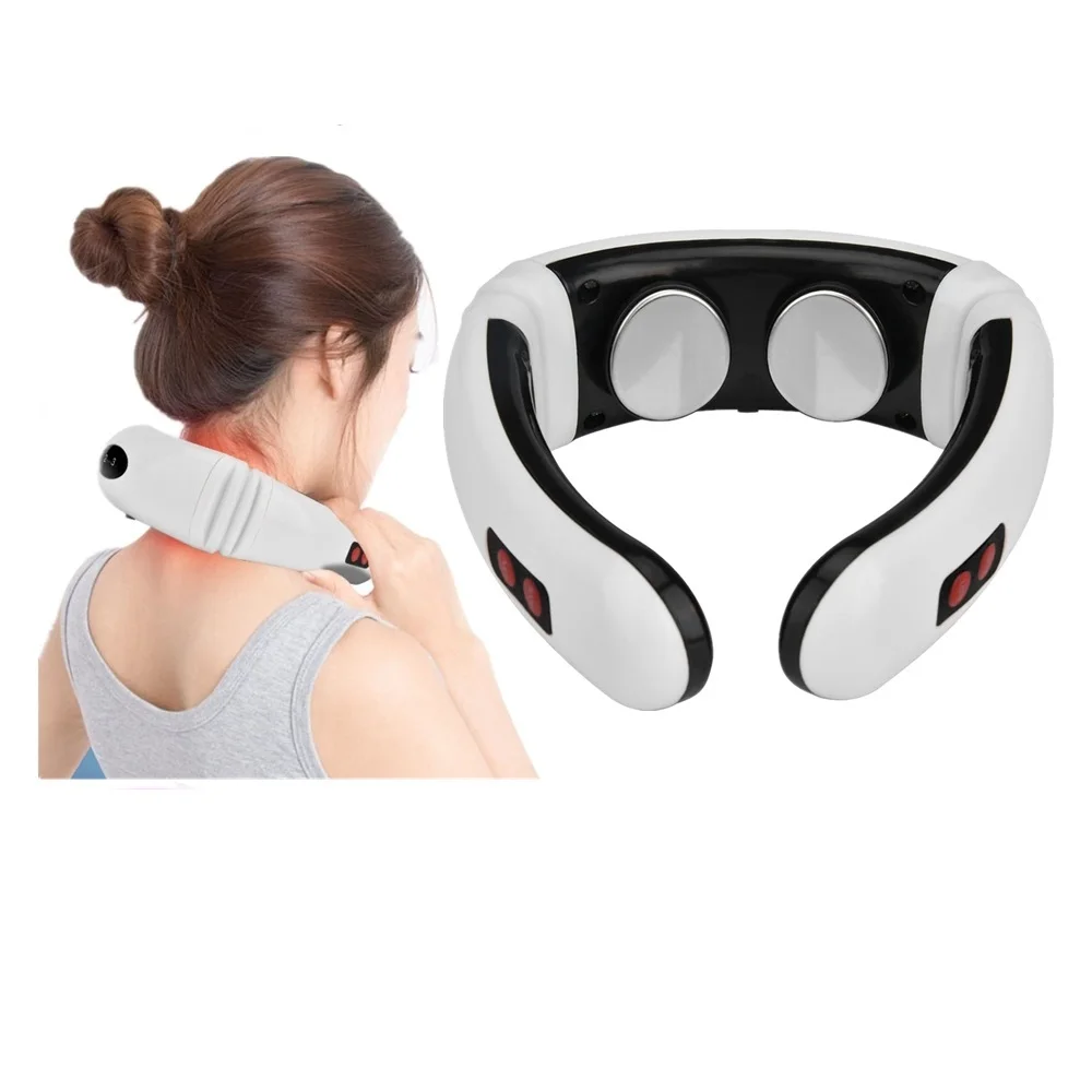 

6 Modes Electric Pulse Back and Neck Massager Far Infrared Pain Relief Tool HealthCare Relaxation Multifunctional Physiotherapy