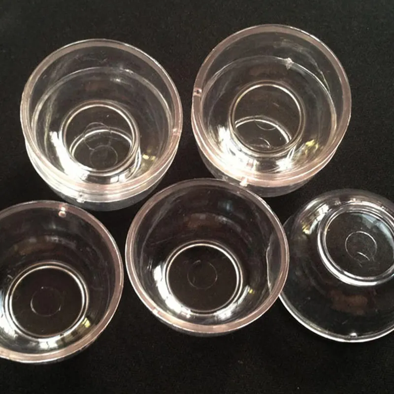 

20PCS/LOT Mini Size Round Clear Bowl Imitation PS plastic parfait glass Small Transparent cups Model Decoration Parts #DIY051