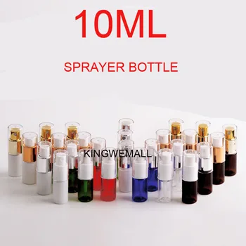 

300PCS/LOT 10ml Refillable Empty PET Plastic Perfume Spray Bottles Atomizer