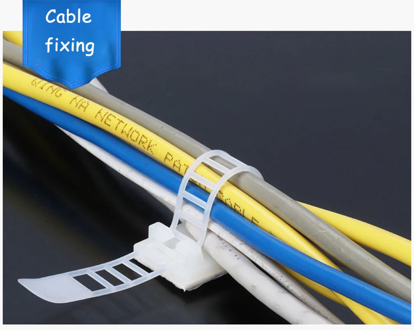 5 шт./лот, 3 метра, регулируемые крепления для галстуков, кабельные ...