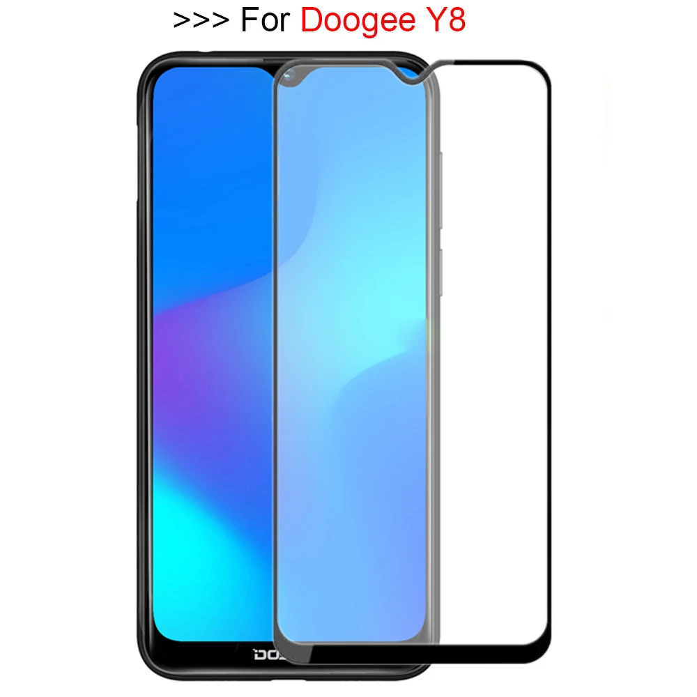 

Full Cover Tempered Glass For Doogee Y8 Screen Protector Premium Film For Doogee Y8 Tempered Glass 6.1" Inch