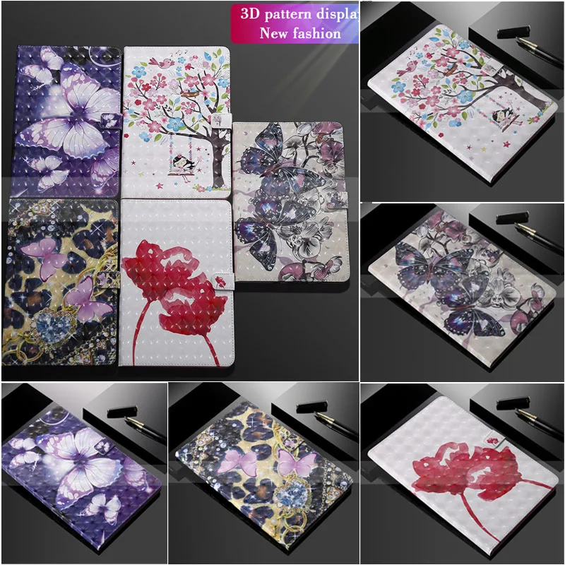 

Case For IPad Pro 9.7 inch Case For Apple IPad Pro 9.7 PU Leather Stand Flip Silicone Soft Back Cover Print Butterfly Funda