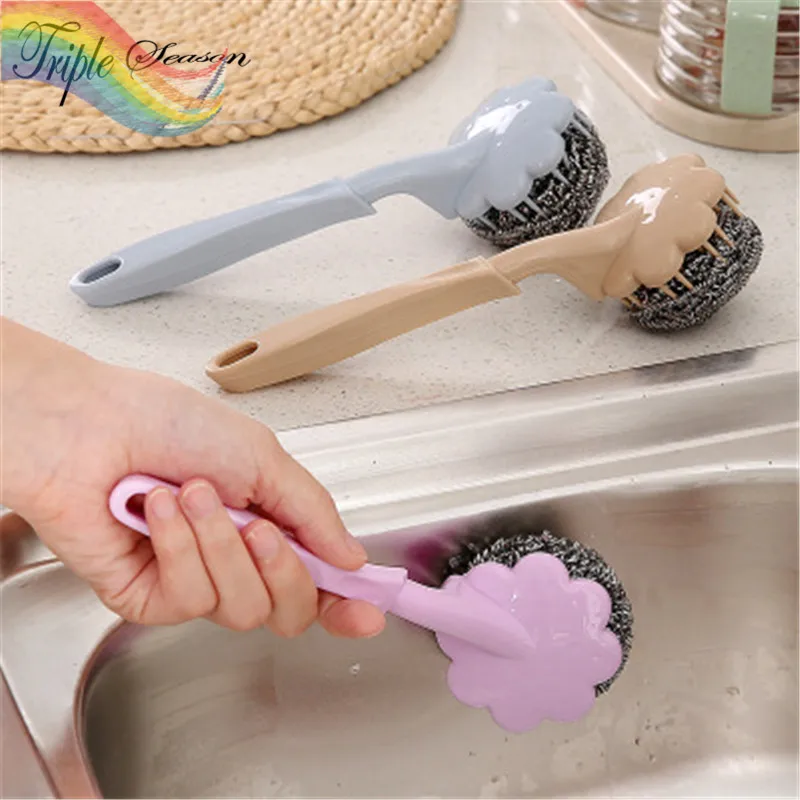 Sale 1 piece Creative Pattern Handle Square Bathroom Brush Bath Brush