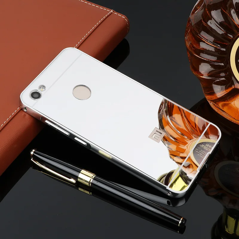 Для Xiaomi Redmi Примечание 5A Prime чехол 64 ГБ 32 ГБ жесткий алюминиевый бампер акриловый зеркальный чехол для Redmi Note 5 A Prime чехол для телефона Capa - Цвет: silver