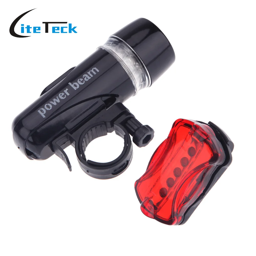 Rear Safety Flashlight Set Waterproof 5 LED Lamp Bike Bicycle Front Head Light