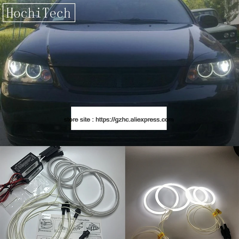 HochiTech для Chevrolet Lacetti Optra Nubira 2002-08 ультра яркий дневной светильник CCFL ангельские глазки демон глаза комплект Теплый Белый Halo Кольцо