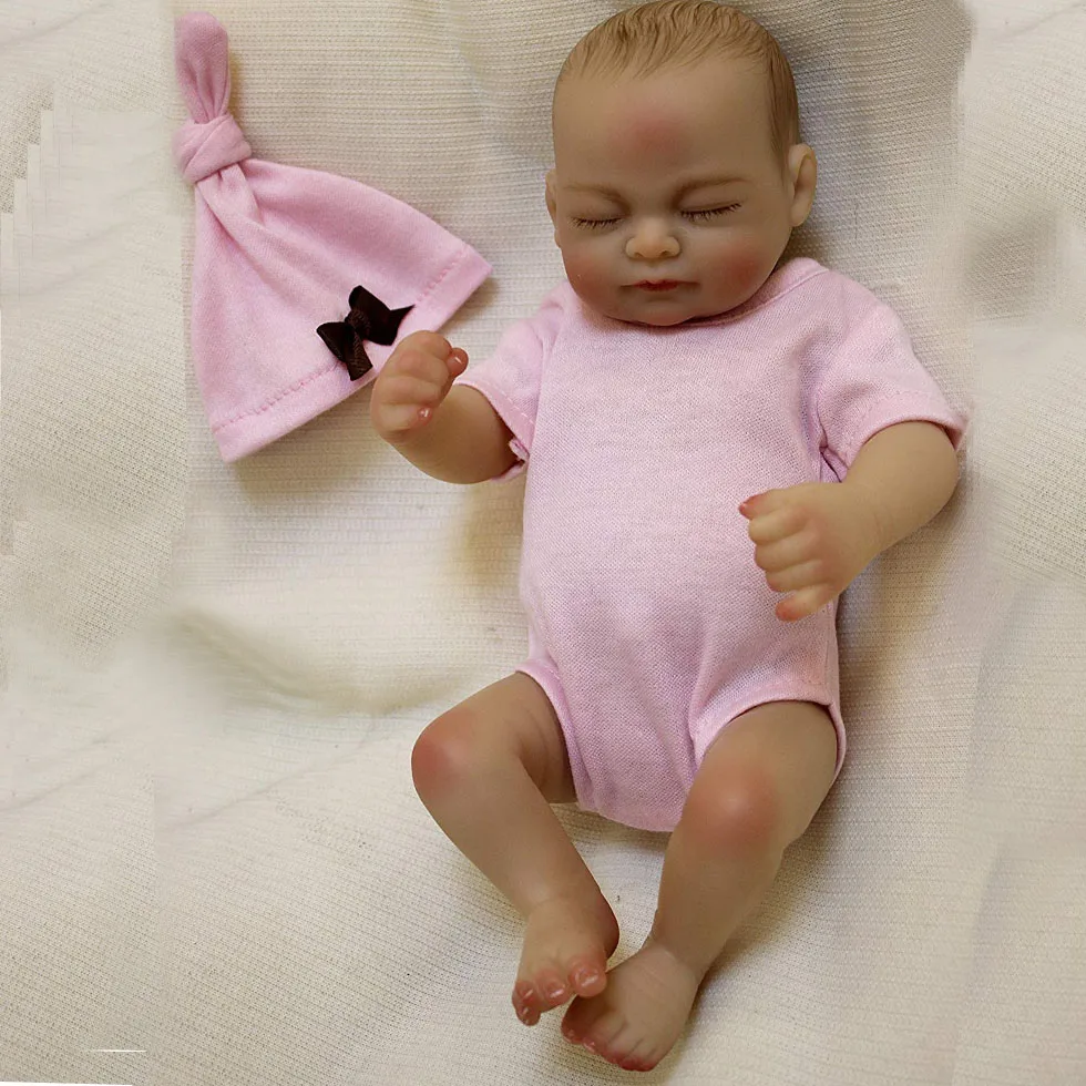 OtardDolls Mini bebe Reborn Baby Doll 10 дюймов 25 см полный корпус кремния винил Baby Alive Игрушки для девочек подарок для детей подарок