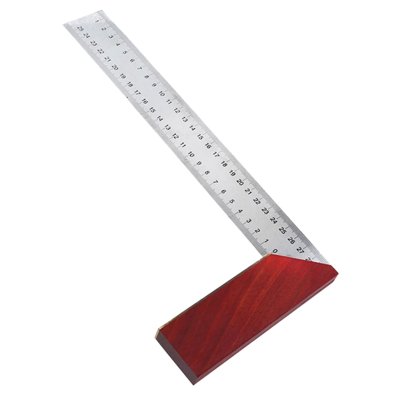 300 мм обрамление деревянной ручкой столярная Деревообработка транспортир измерительный инструмент сталь двухсторонний датчик квадратная