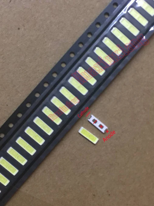 

100PCS/Lot SMD LED 7020 3V 0.5W 180mA Cool White For TV Backlight Application
