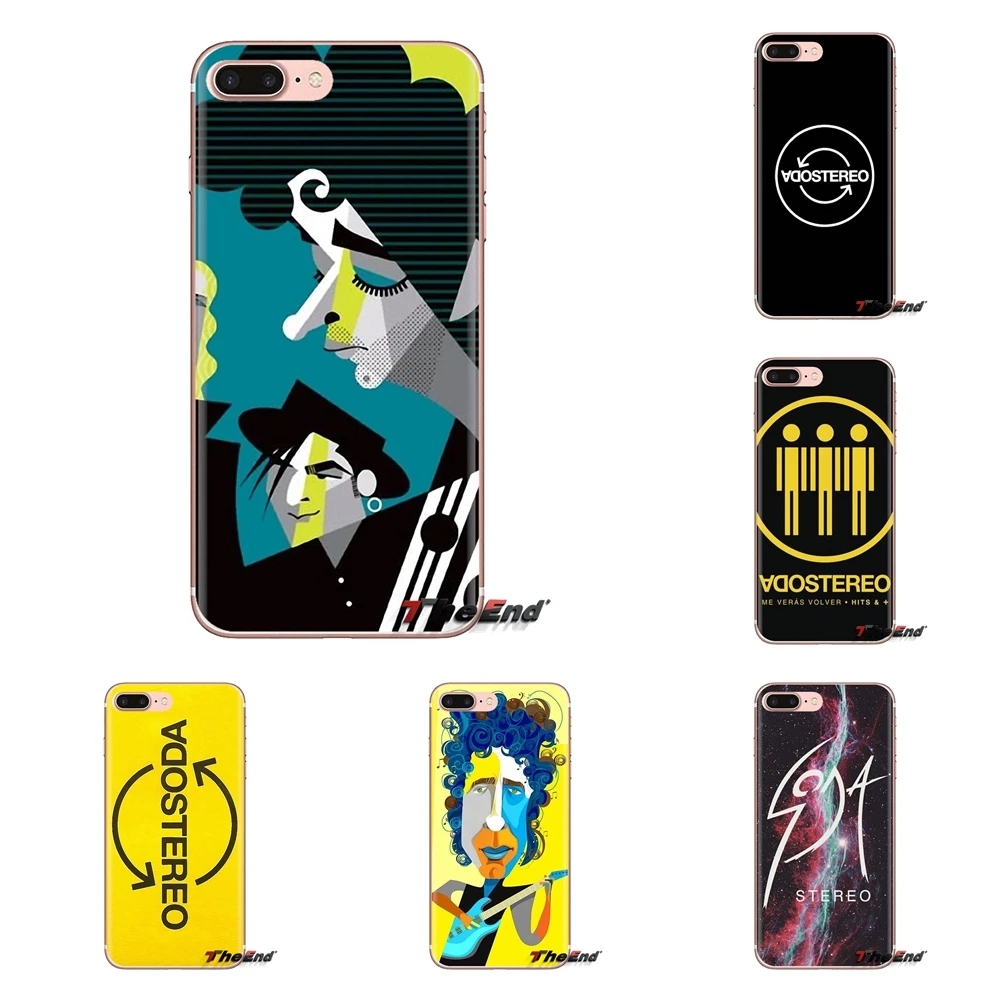 

For Huawei G7 G8 P7 P8 P9 P10 P20 P30 Lite Mini Pro P Smart Plus 2017 2018 2019 cool SODA STEREO Band Transparent Soft Skin Case