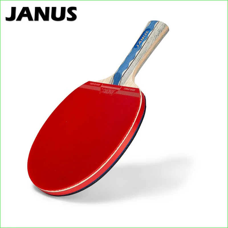 6 نجوم تنس طاولة مضرب مع المطاط مقبض قصير بينغبونغ مضرب المجذاف بات طويل مقبض دفاعي