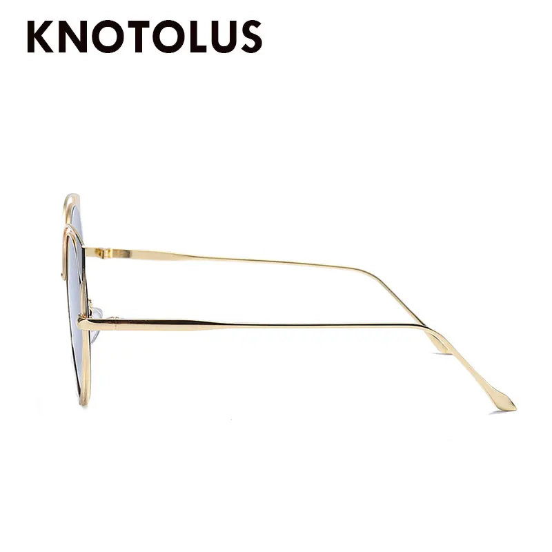 Knotolus коричневый полые кошачьи женские солнцезащитные очкив ретро стиле Винтаж