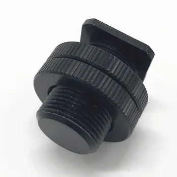 

5/8 Inch Metal Shockproof Clip For Microphone Hot Shoe Adapter 1/4 Threaded Hole For Tripod Head Camera Mount Bracket