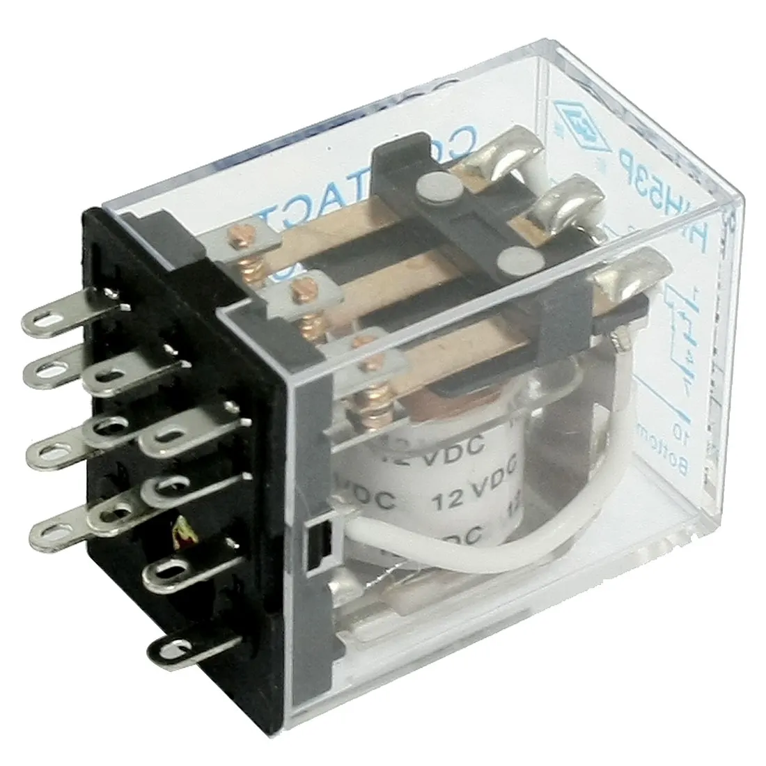 HH53P DC 12V Coil 11 Pin General Power Relay 3PDT 5A 240VAC 28VDC