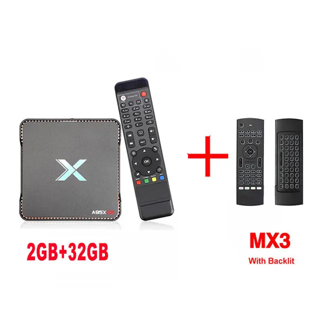 Запись видео Android tv Box 8,1 A95x Max X2 4 Гб 64 Гб Amlogic S905X2 четырехъядерный 2,4G& 5GH Wifi 1000M 4K HD Smart tv Box HDD& SSD - Цвет: 2G 32G MX3-Backlit