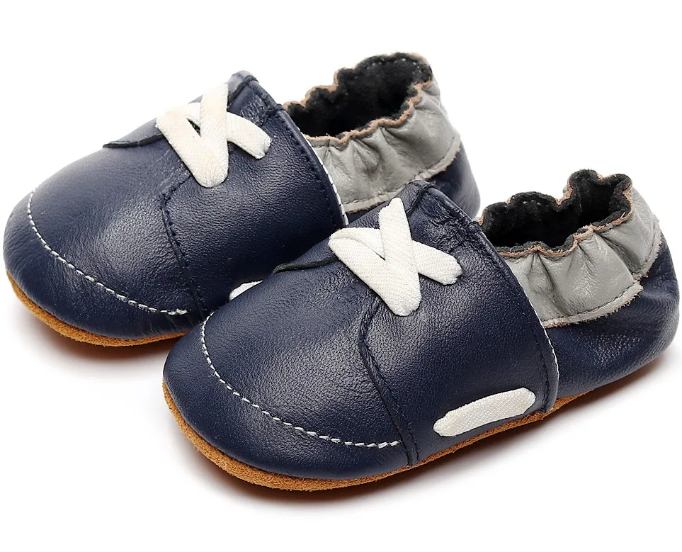 New Brand Genuine Leather Baby Boys Girls Infant Shoes Toddler Baby