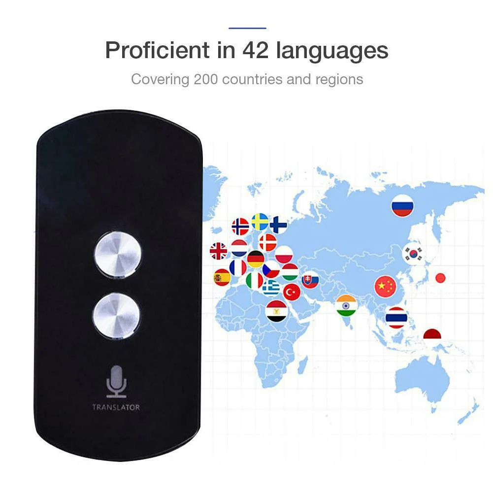 

Translator Voice Synchronous Travel Portable Smart Accurate Wireless Interpreter Intelligent Bluetooth Timely Multi-language
