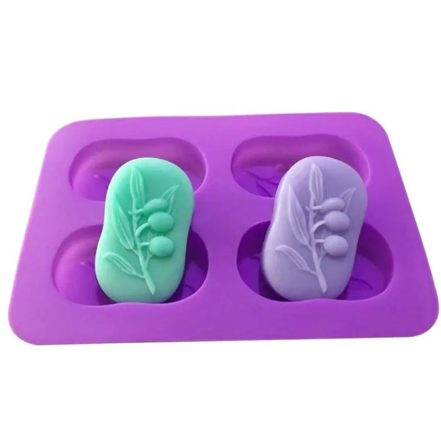 Форма для оливкового дерева силиконовая форма мыла ручной работы формы Sugarcraft