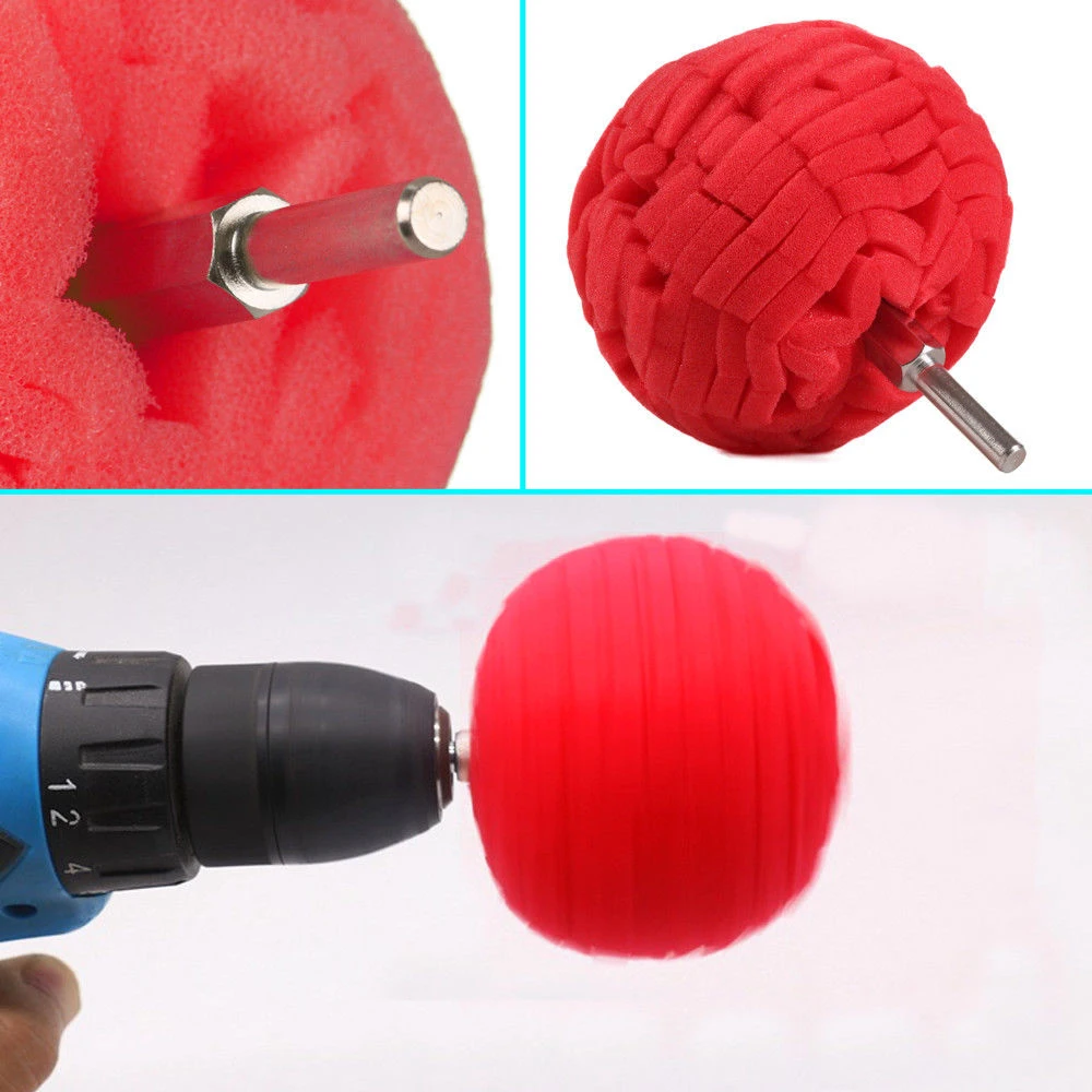 

3 Inch Tools Car Polishing Polisher Ball Buffing Ball Finishing Pad Buff Polish Pad Buffer For Car Polishing Polisher Colorful