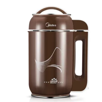 

Portabl Multifunction Soybean Milk Machine Full Automatic Soya Milk Maker1200ml 800W Filter-free Brown Stainless Steel