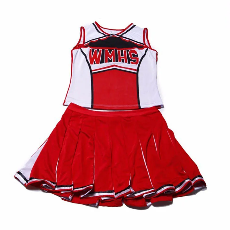 Baseball Cheerleading Glee Cheerleader Costume Aerobics Uniforms Performances Fancy Dress Size S