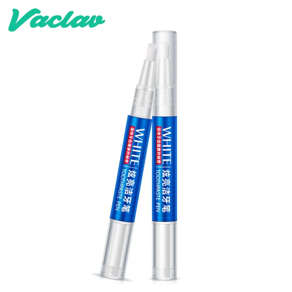 

Vaclav Tooth Whitening Kit Pen Teeth White Gel Tooth Gel Whitener Bleach Remove Stains Eraser Oral Hygiene