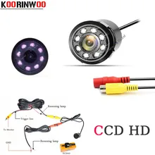 Koorinwoo Pugno Invisibile 8 A Raggi Infrarossi di Visione Notturna del CCD Auto Vista Posteriore e Anteriore Della Macchina Fotografica il Video di Parcheggio Assistence Auto Cam sistema di