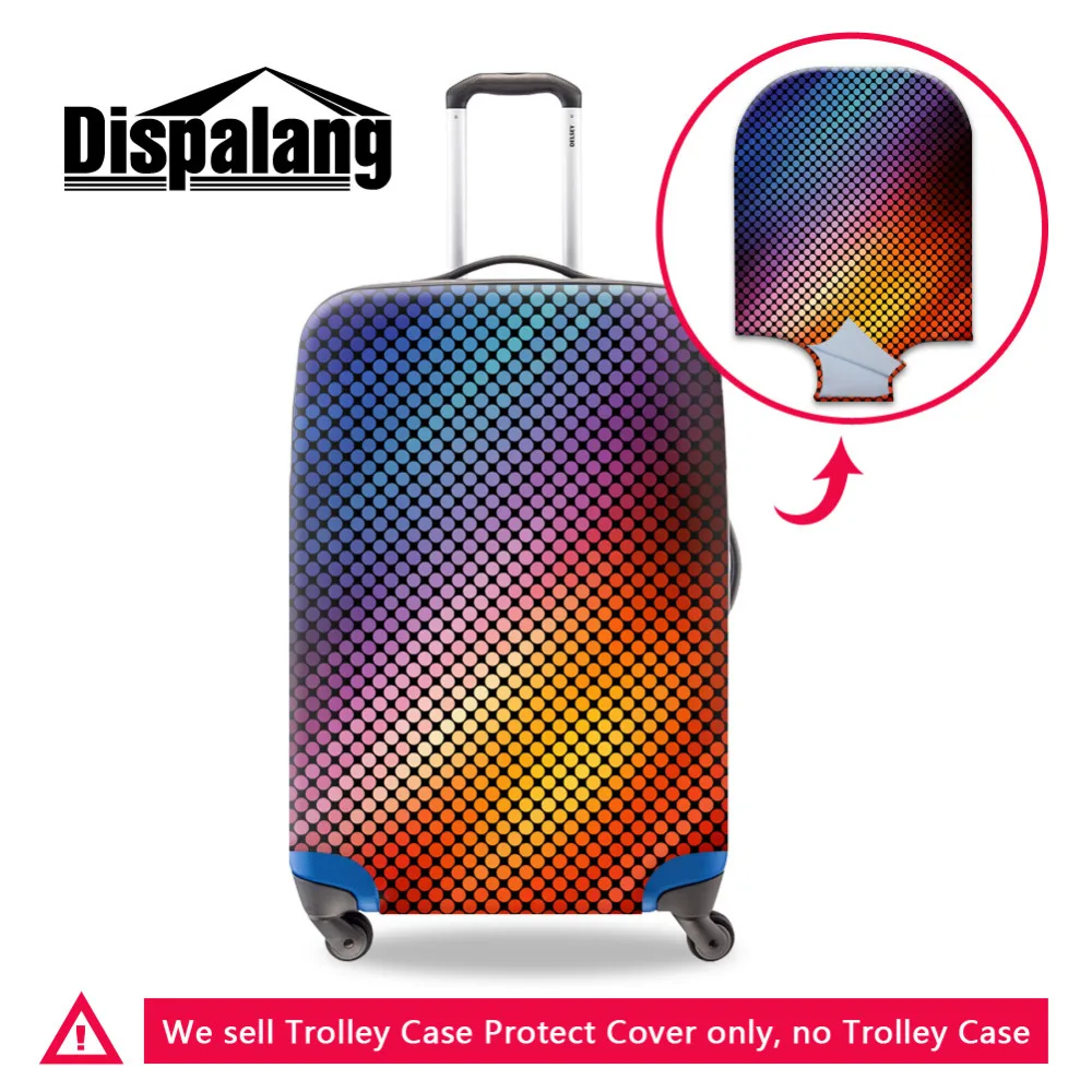 Colorful Dots Durable Luggage Protective Cover Suit 18 30 Inch Trolley