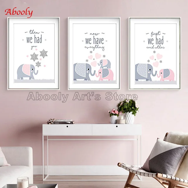 Modern Canvas Art Pink Baby Nursery Prints First We Had Each Other Modern Canvas Art Pink Baby Nursery Prints First We Had Each Other Then You