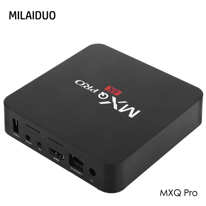 

MXQ Pro 4K H3 Android 7.1 Set Top Tv Box Allwinner 1GB RAM 8GB ROM Quad Core 2.4ghz WIFI Smart Subscribe IPTV Arabic Europe