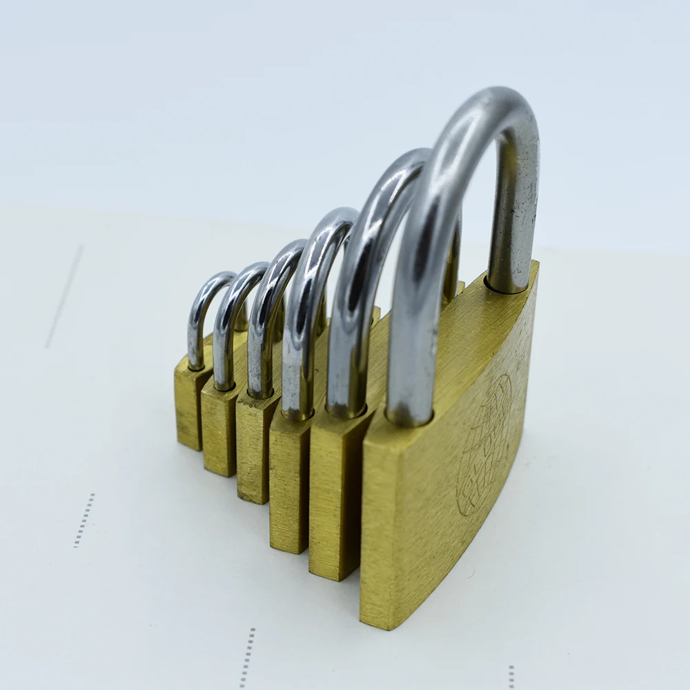Padlock Brass Lock Travel Luggage Suitcase Gate Lock Anti Rust Keyed Core Include 3 keys 20/25/30/40/50/60mm