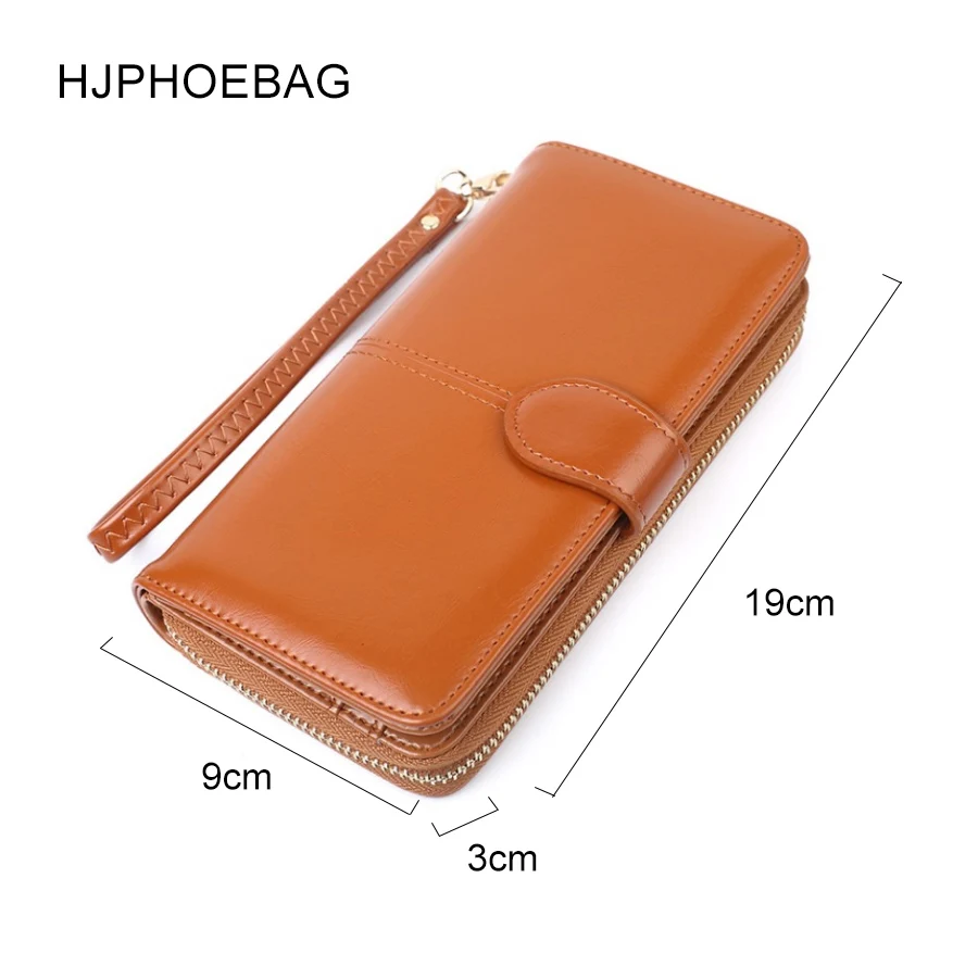  HJPHOEBAG Women Long Clutch Wallet Large Capacity Wallets Female Purse Lady Purses Phone Pocket Car