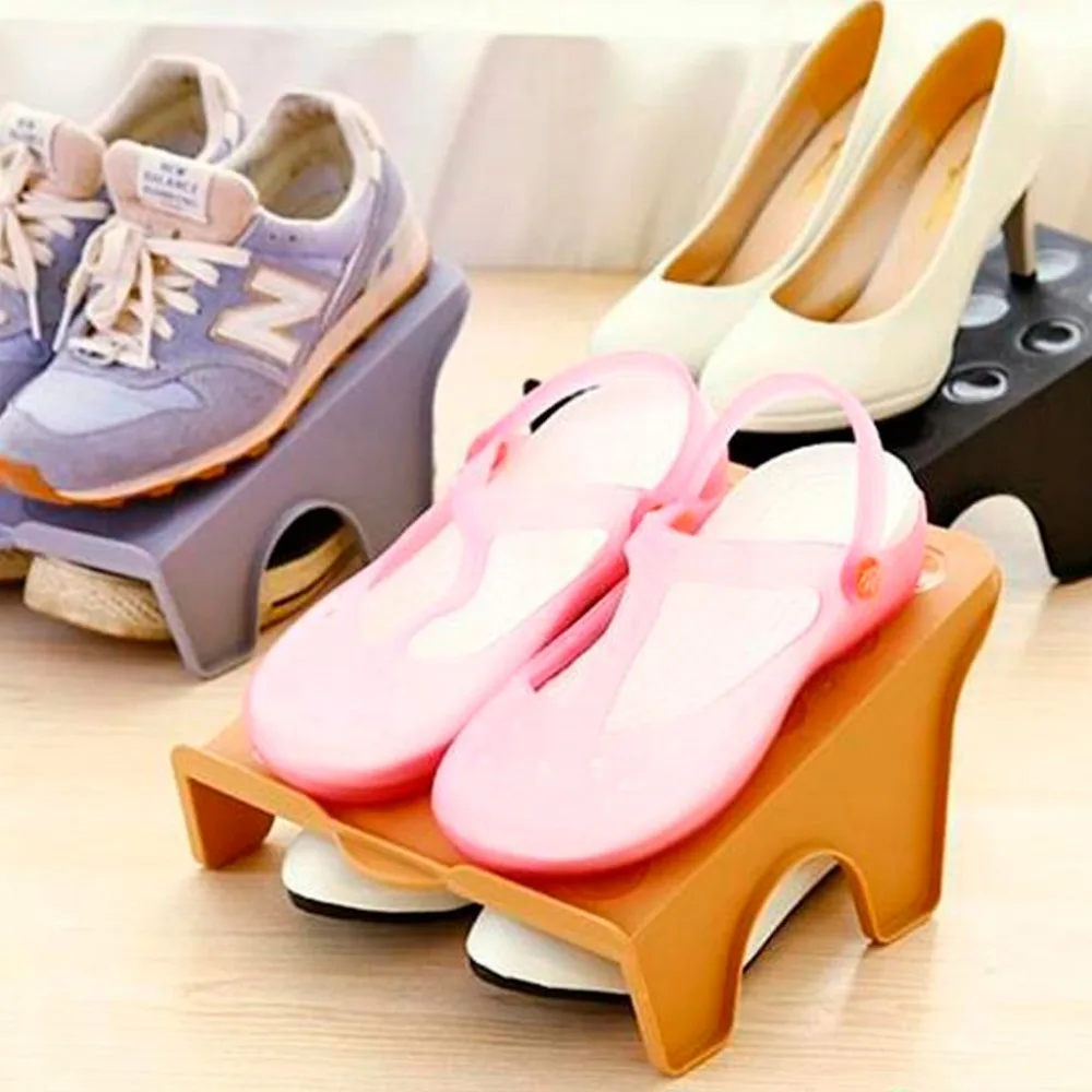 Плотные двойные стеллажи для обуви, Современная стойка для хранения обуви, удобная подставка для обуви в гостиной