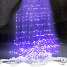 320 светодиодный прожектор с эффектом снега, СВЕТОДИОДНЫЙ занавес с изображением водопада, 3 м* 3 м, для рождества, Рождества, свадьбы, вечеринки, для сада