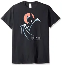 Men T Shirt Great Quality Funny Man Cotton DC Comics Men’s Batman the Animated Series Behind the Cape T-Shirt