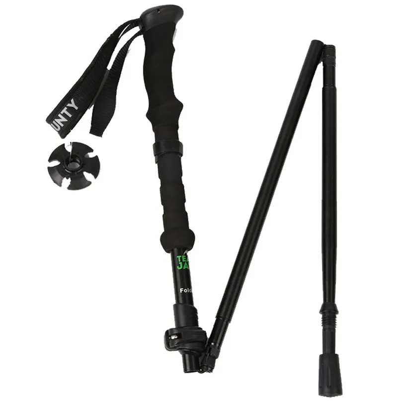 Alpenstocks Trekking Polo Hike Walking Stick Nordic Walk Cane Aluminum Ski Camp Telescopic Baton Outdoor Camping Equipment #3J#F (4)