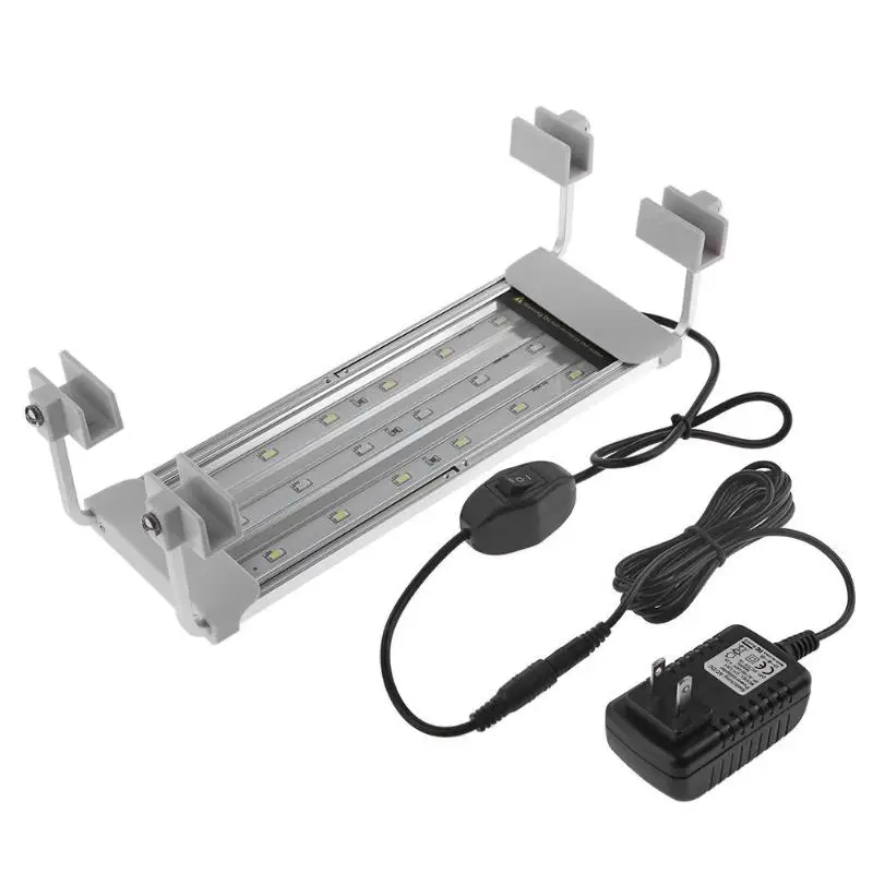 

Aquarium Super Slim LED Aquarium Light Submersible Aquatic Plant Lamp for Fish Tank 18 LEDs 12 white + 6 blue Fits US/EU Plug