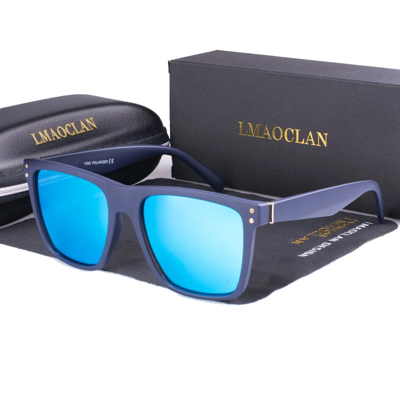 Брендовые дизайнерские Классические поляризованные солнцезащитные очки для мужчин и женщин, квадратные солнцезащитные очки для вождения, мужские очки, UV400 Gafas De Sol TR90