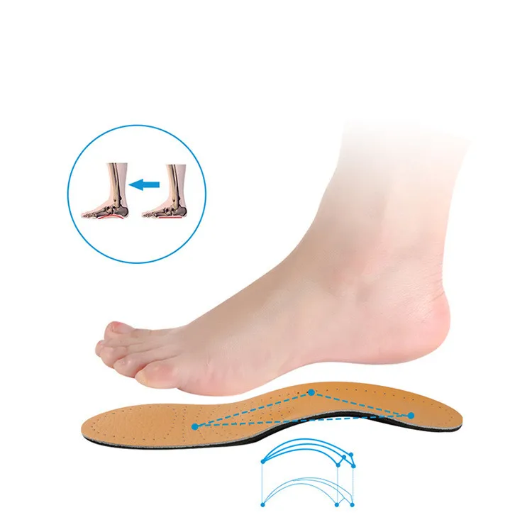 Leather Insole Flat Foot Arch Pad X-O Type Foot Valgus Orthopedic Insoles Shock Absorbing Insoles Breathable Shoe Pad Wholesale Leather Insole Flat Foot Arch Pad X-O Type Foot Valgus Orthopedic Insoles Shock Absorbing Insoles Breathable Shoe Pad Wholesale