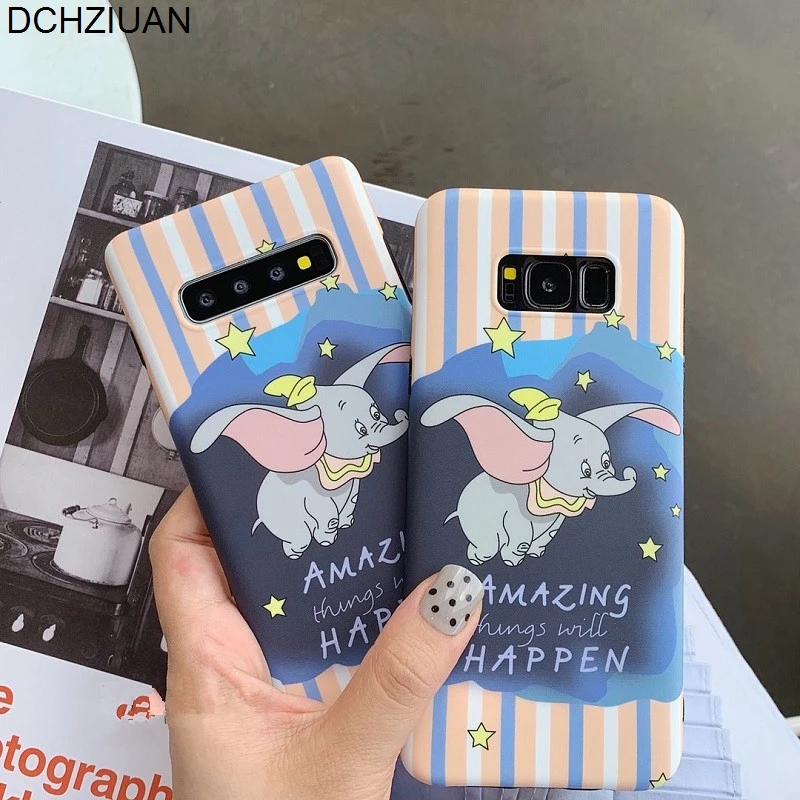 

DCHZIUAN Amazing Dumbo Phone Case For Samsung Galaxy S8 S9 S10 Plus Note 8 Note 9 Soft Silicone Quotes Cover Case Capa Para